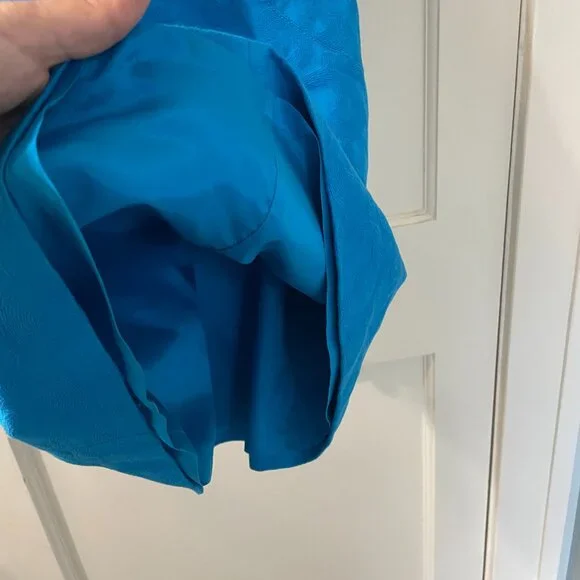 Laundry by Shelli Segal turquoise beaded halter dress Size 6 - Picture 8 of 10